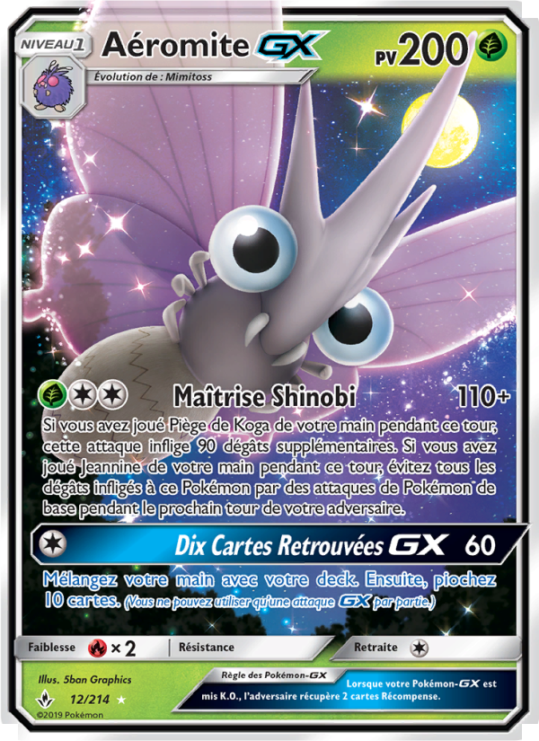 Aéromite GX 12 — Unbroken Bonds (French Pokémon TCG card)