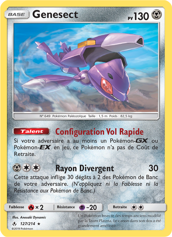 Genesect 127 — Unbroken Bonds (French Pokémon TCG card)