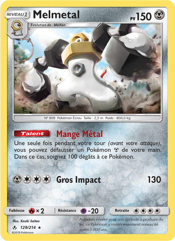 Melmetal 129 — Unbroken Bonds (French Pokémon TCG card)
