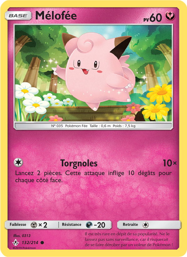 Mélofée 132 — Unbroken Bonds (French Pokémon TCG card)