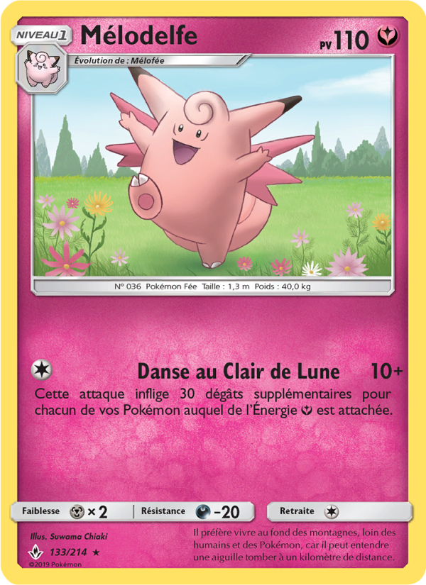 Mélodelfe 133 — Unbroken Bonds (French Pokémon TCG card)