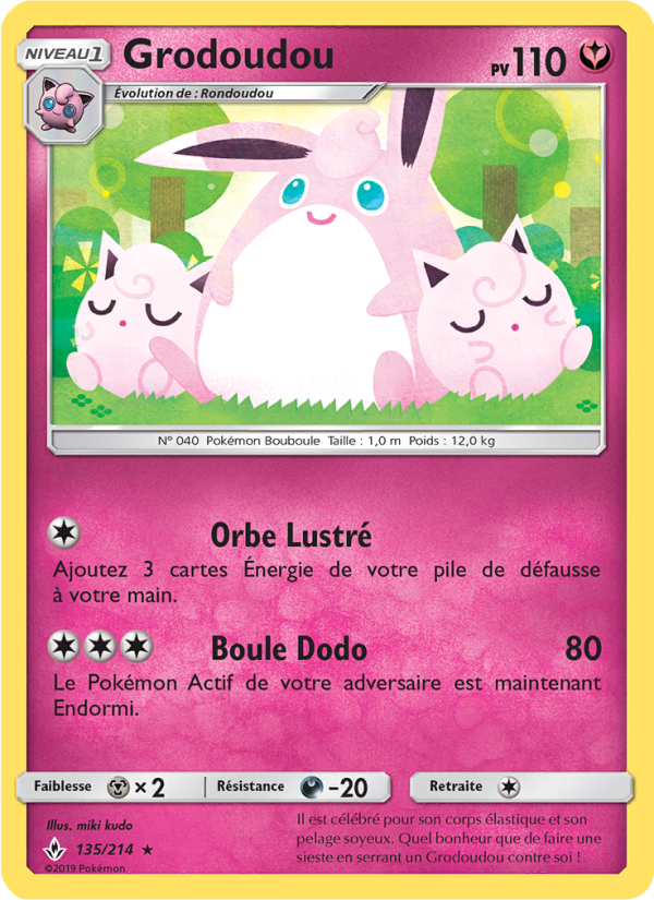 Grodoudou 135 — Unbroken Bonds (French Pokémon TCG card)