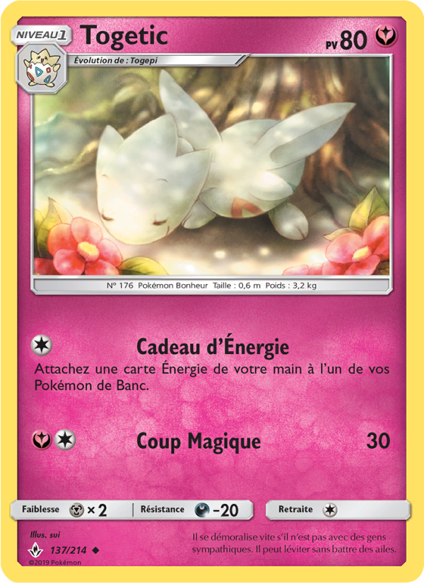 Togetic 137 — Unbroken Bonds (French Pokémon TCG card)