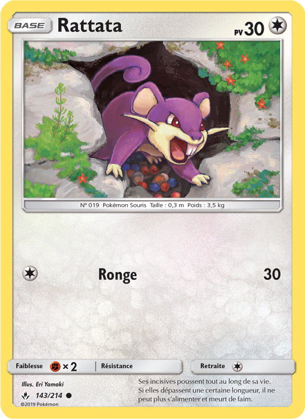 Rattata 143 — Unbroken Bonds (French Pokémon TCG card)