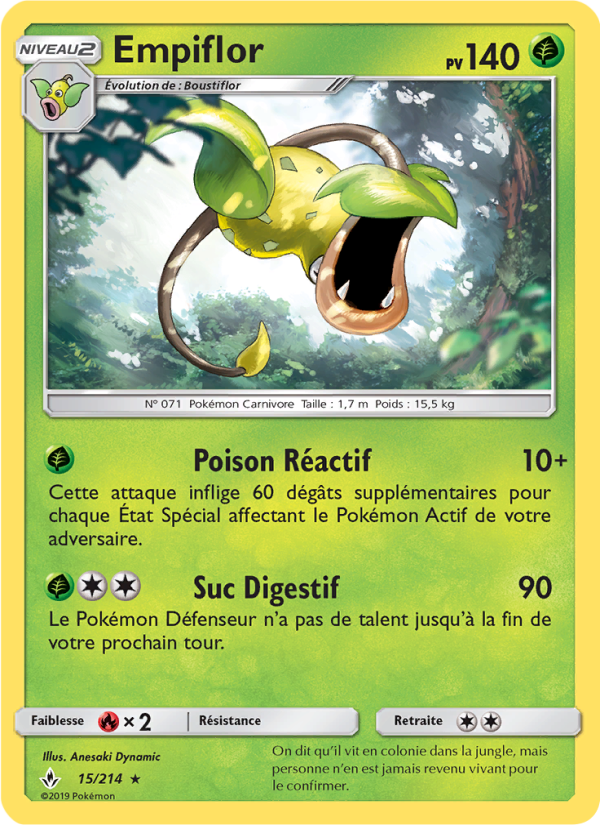 Empiflor 15 — Unbroken Bonds (French Pokémon TCG card)