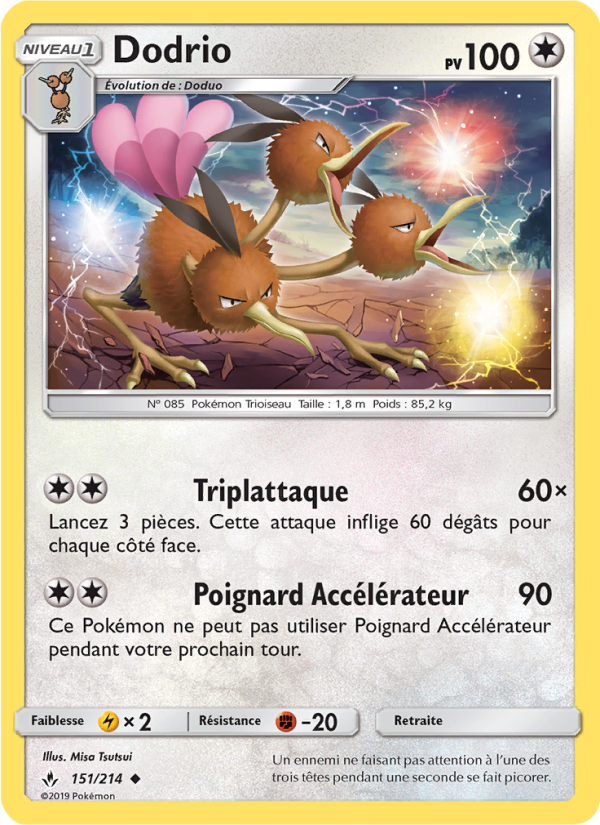 Dodrio 151 — Unbroken Bonds (French Pokémon TCG card)