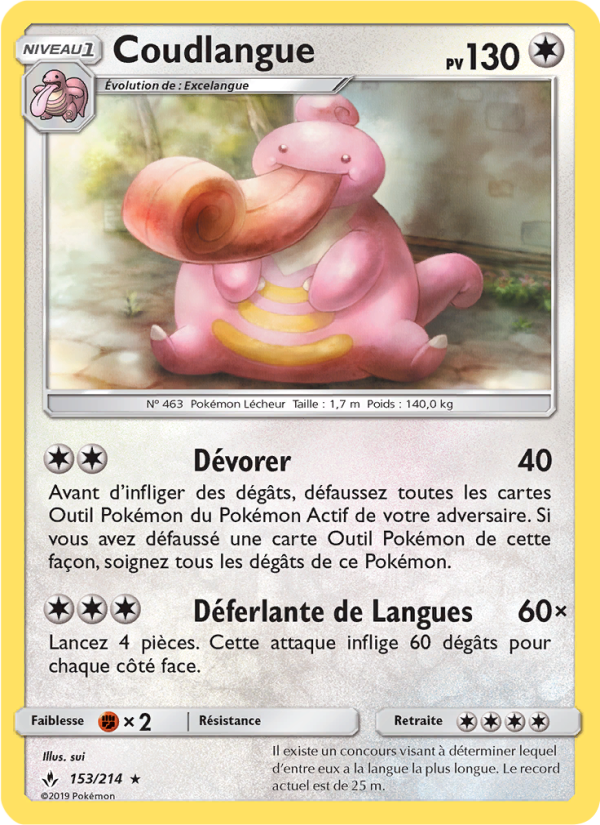 Coudlangue 153 — Unbroken Bonds (French Pokémon TCG card)