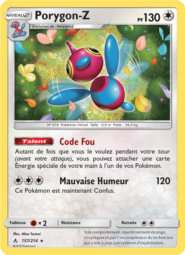 Porygon-Z 157 — Unbroken Bonds (French Pokémon TCG card)