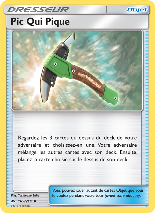 Pic Qui Pique 165 — Unbroken Bonds (French Pokémon TCG card)