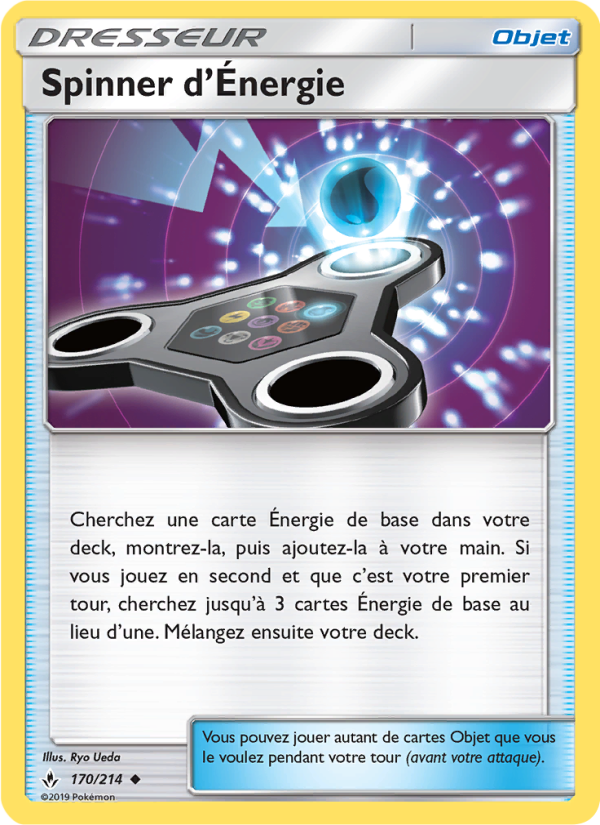 Spinner d’Énergie 170 — Unbroken Bonds (French Pokémon TCG card)