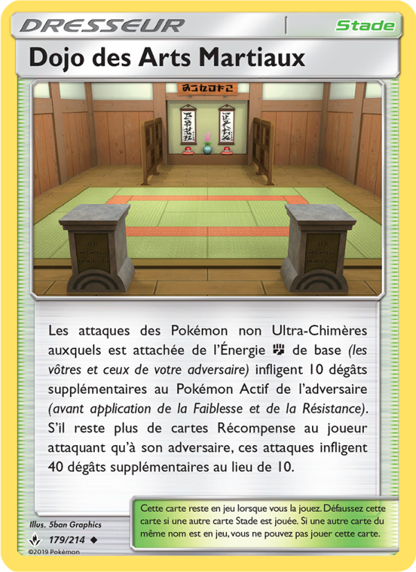 Dojo des Arts Martiaux 179 — Unbroken Bonds (French Pokémon TCG card)