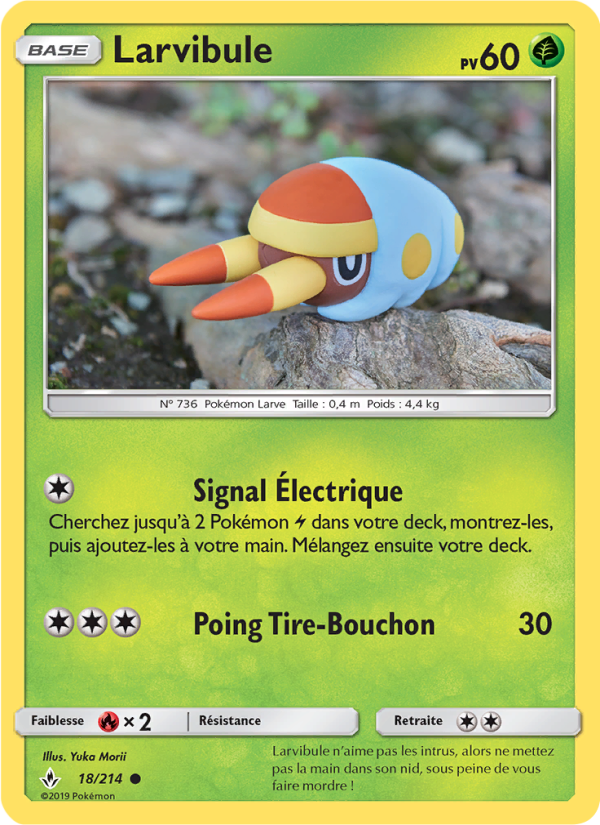 Larvibule 18 — Unbroken Bonds (French Pokémon TCG card)