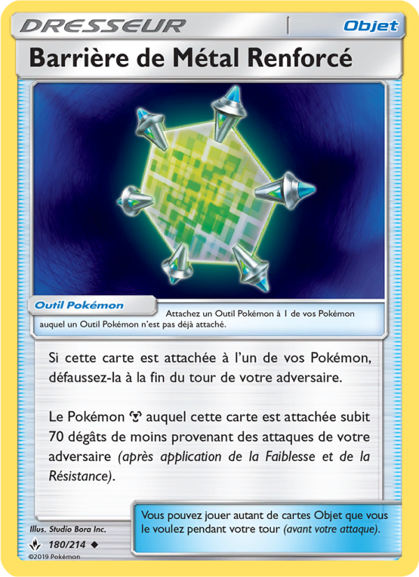 Barrière de Métal Renforcé 180 — Unbroken Bonds (French Pokémon TCG card)