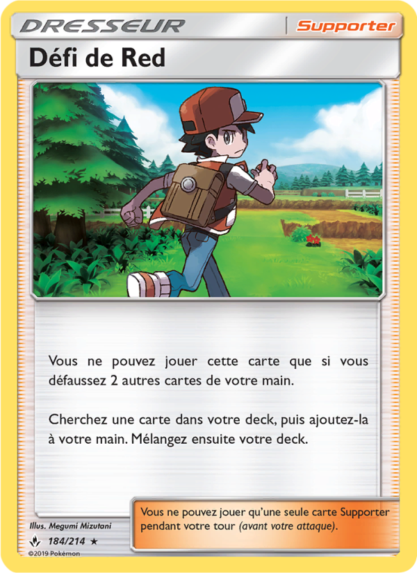 Défi de Red 184 — Unbroken Bonds (French Pokémon TCG card)