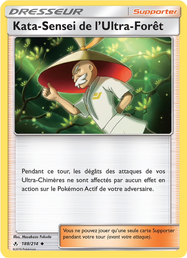 Kata-Sensei de l’Ultra-Forêt 188 — Unbroken Bonds (French Pokémon TCG card)