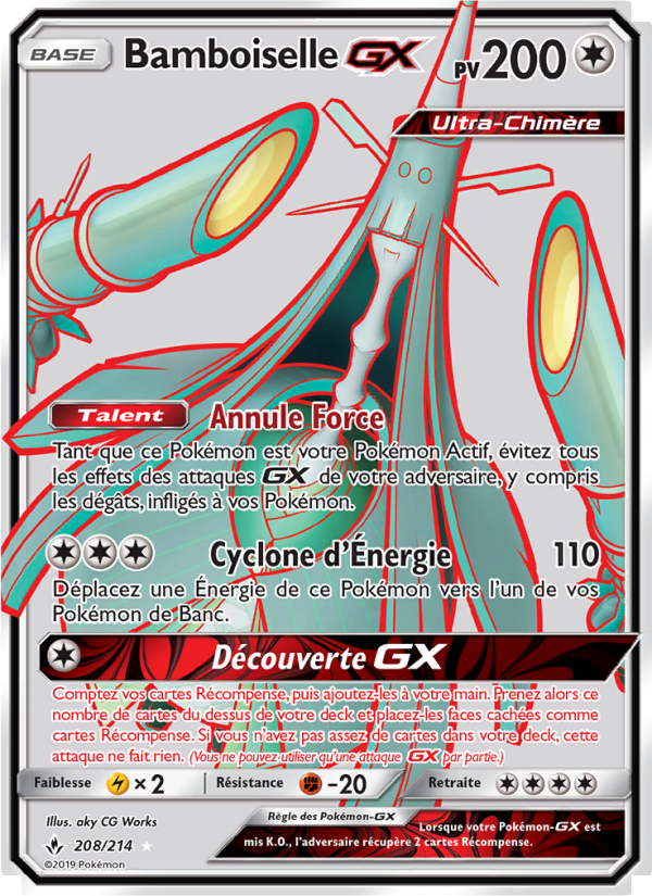 Bamboiselle GX 208 — Unbroken Bonds (French Pokémon TCG card)