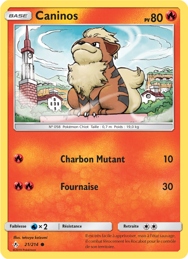Caninos 21 — Unbroken Bonds (French Pokémon TCG card)