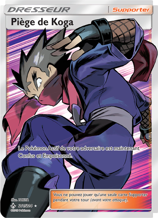 Piège de Koga 211 — Unbroken Bonds (French Pokémon TCG card)