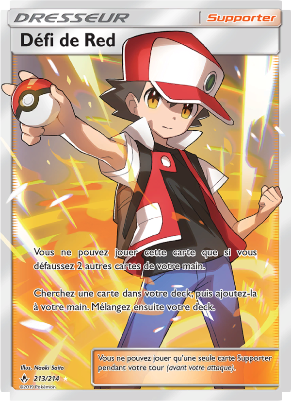 Défi de Red 213 — Unbroken Bonds (French Pokémon TCG card)