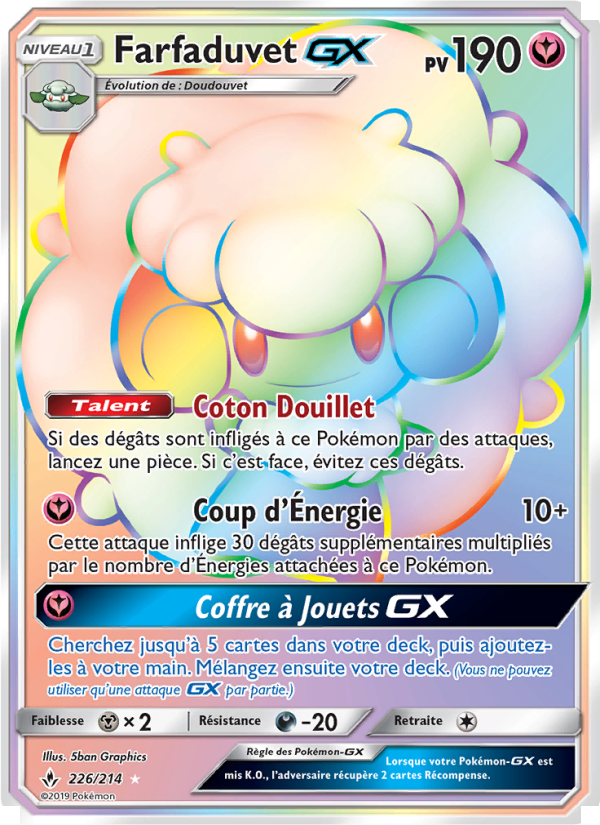 Farfaduvet GX 226 — Unbroken Bonds (French Pokémon TCG card)