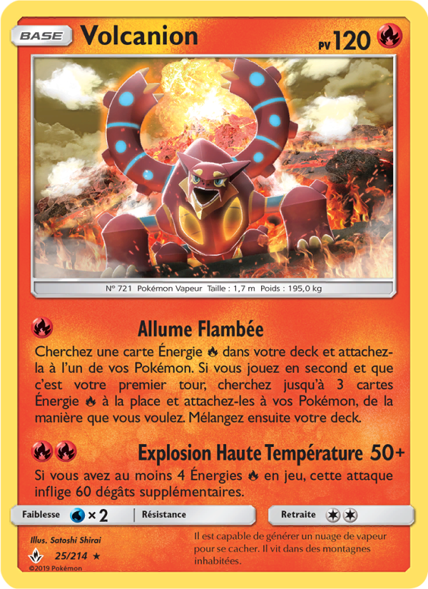 Volcanion 25 — Unbroken Bonds (French Pokémon TCG card)