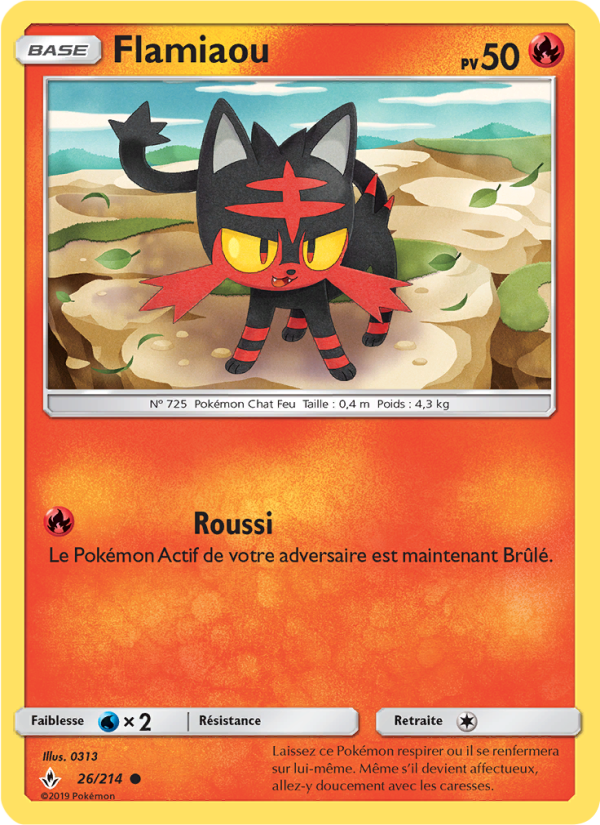Flamiaou 26 — Unbroken Bonds (French Pokémon TCG card)