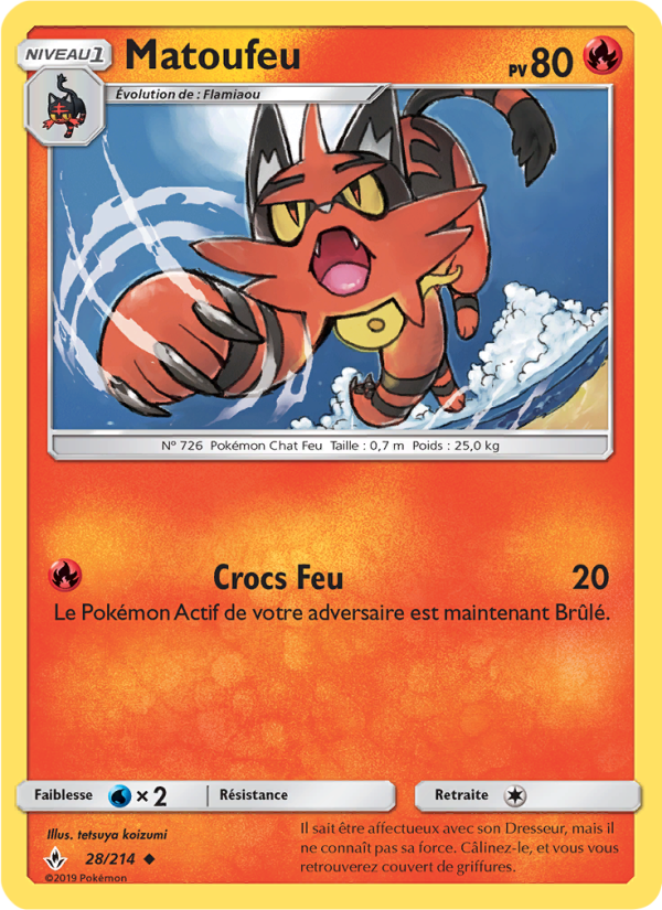 Matoufeu 28 — Unbroken Bonds (French Pokémon TCG card)