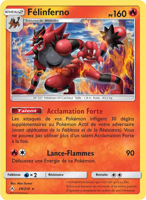 Félinferno 29 — Unbroken Bonds (French Pokémon TCG card)