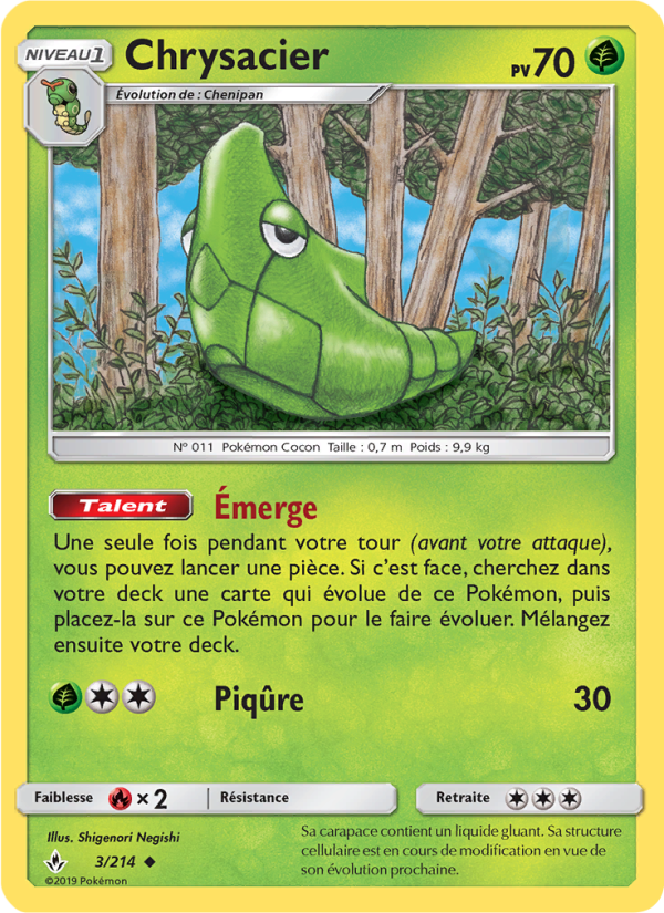 Chrysacier 3 — Unbroken Bonds (French Pokémon TCG card)