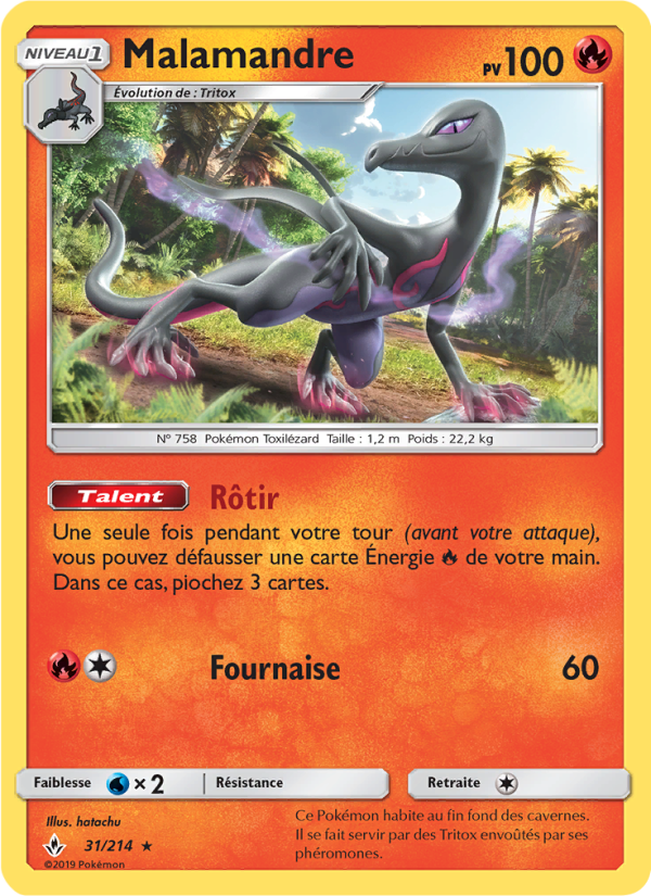 Malamandre 31 — Unbroken Bonds (French Pokémon TCG card)