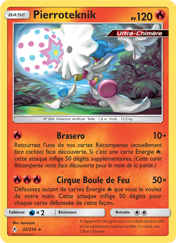 Pierroteknik 32 — Unbroken Bonds (French Pokémon TCG card)