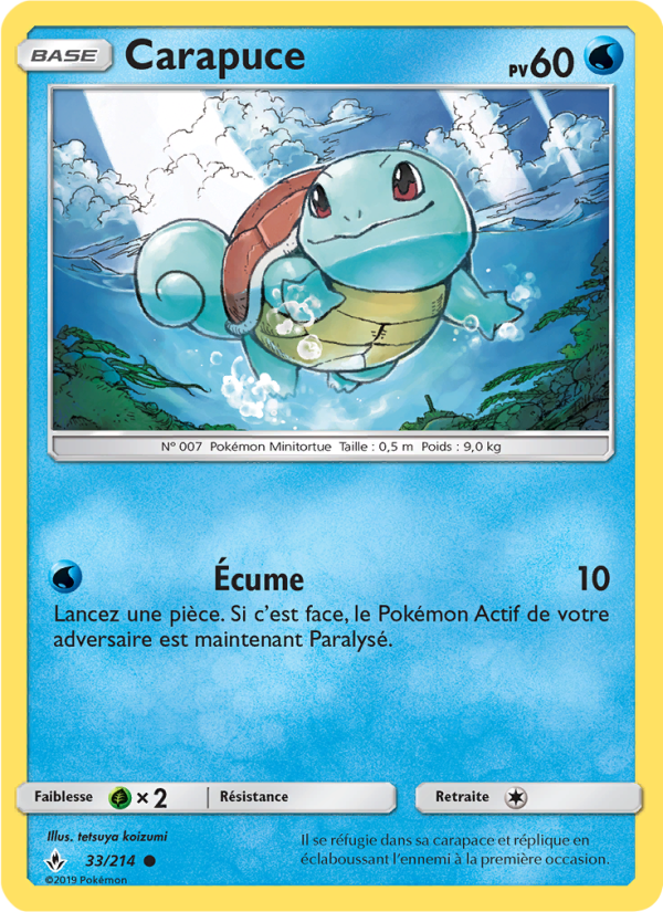 Carapuce 33 — Unbroken Bonds (French Pokémon TCG card)