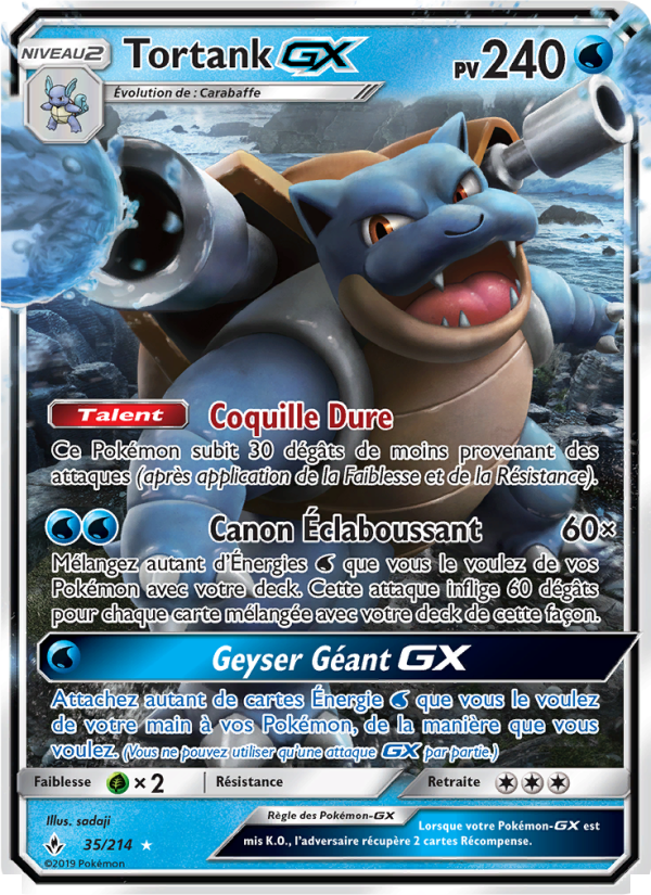 Tortank GX 35 — Unbroken Bonds (French Pokémon TCG card)