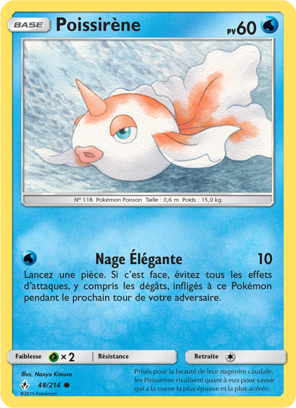 Poissirène 48 — Unbroken Bonds (French Pokémon TCG card)