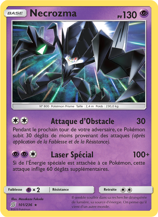 Necrozma 101 — Unified Minds (French Pokémon TCG card)