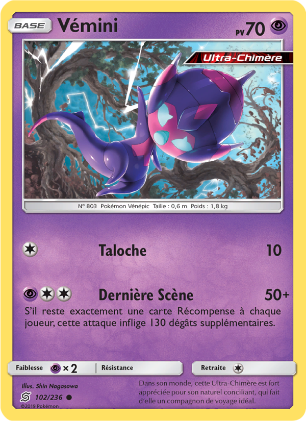 Vémini 102 — Unified Minds (French Pokémon TCG card)
