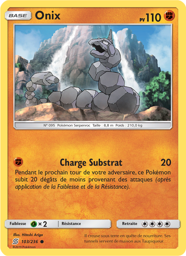Onix 103 — Unified Minds (French Pokémon TCG card)