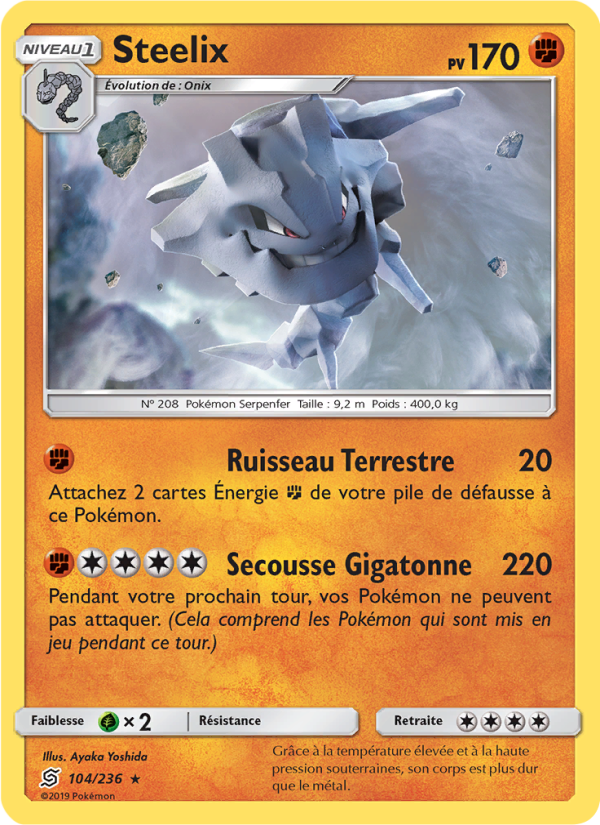 Steelix 104 — Unified Minds (French Pokémon TCG card)