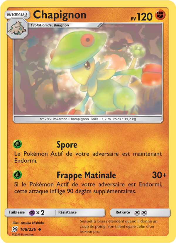 Chapignon 108 — Unified Minds (French Pokémon TCG card)