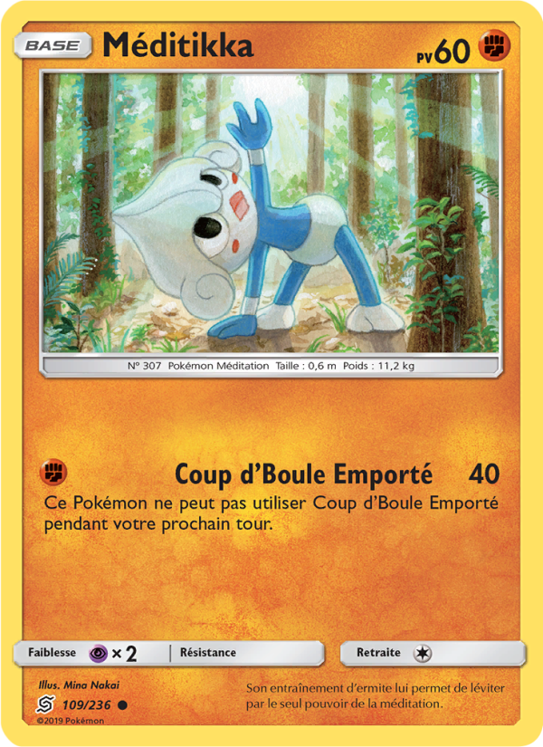 Méditikka 109 — Unified Minds (French Pokémon TCG card)