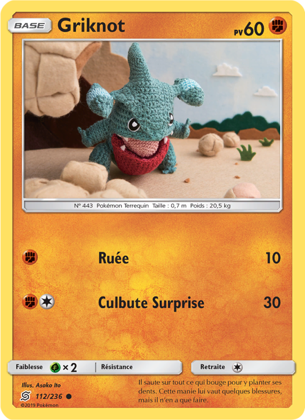 Griknot 112 — Unified Minds (French Pokémon TCG card)