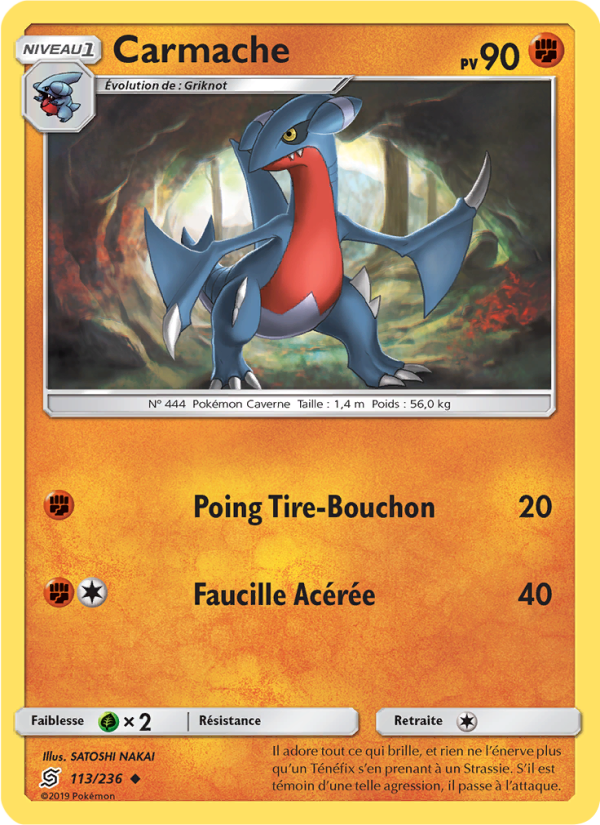 Carmache 113 — Unified Minds (French Pokémon TCG card)