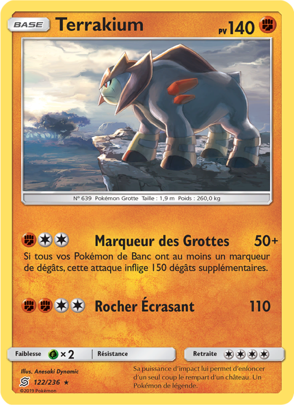 Terrakium 122 — Unified Minds (French Pokémon TCG card)