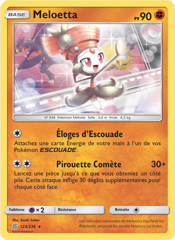 Meloetta 123 — Unified Minds (French Pokémon TCG card)