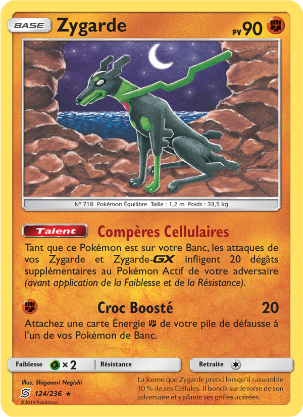 Zygarde 124 — Unified Minds (French Pokémon TCG card)