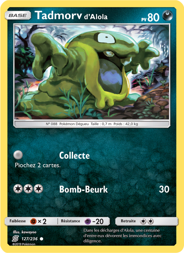 Tadmorv d’Alola 127 — Unified Minds (French Pokémon TCG card)