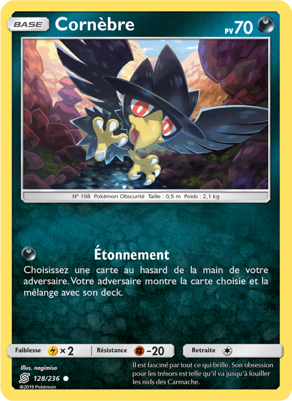 Cornèbre 128 — Unified Minds (French Pokémon TCG card)