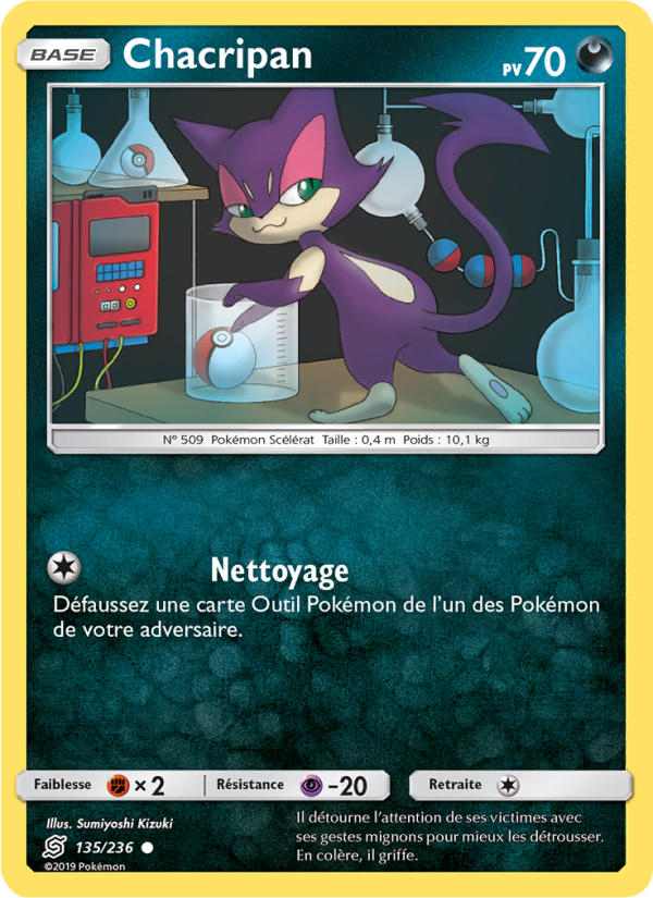Chacripan 135 — Unified Minds (French Pokémon TCG card)