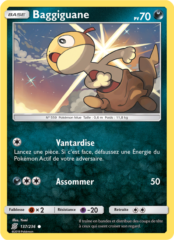 Baggiguane 137 — Unified Minds (French Pokémon TCG card)