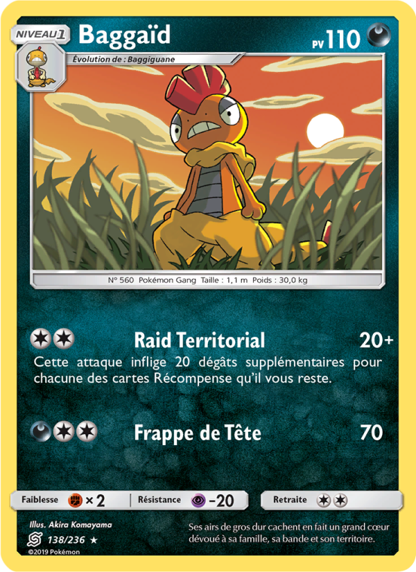 Baggaïd 138 — Unified Minds (French Pokémon TCG card)